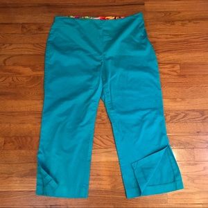 Aqua Crop Pants Size 14